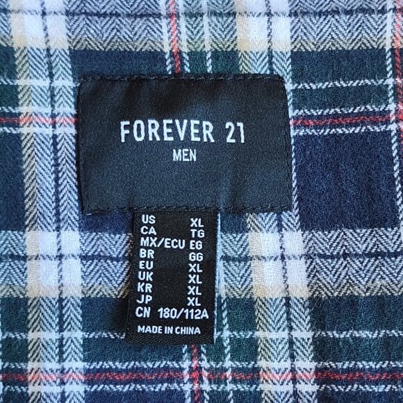 Forever 21 Men's Cargo Utility Chore Jacket Hood Flannel Lined  Size XL - Picture 11 of 12